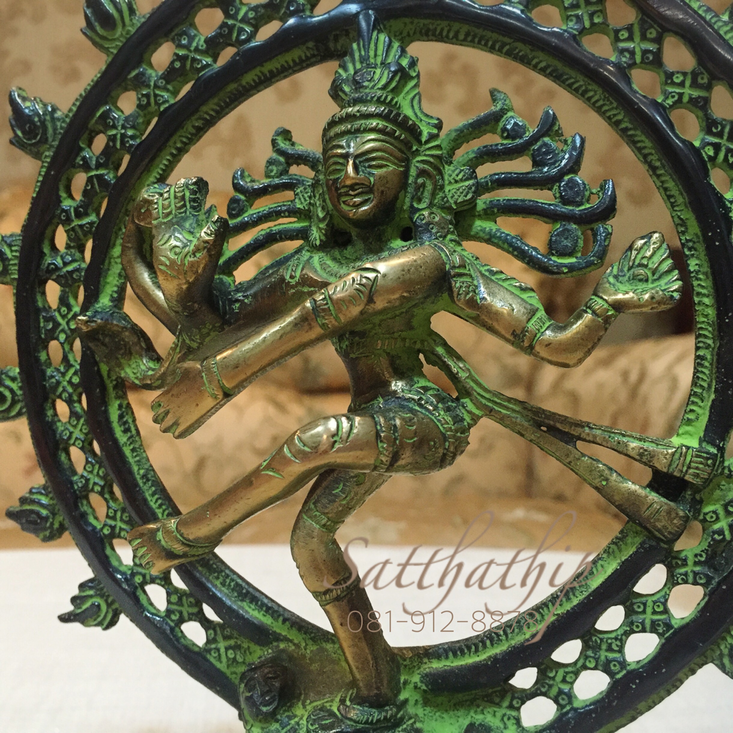 พระศิวะ ปางศิวนาฏราช (ทองเหลือง) ผลิตและนำเข้าจากอินเดีย - Shiva