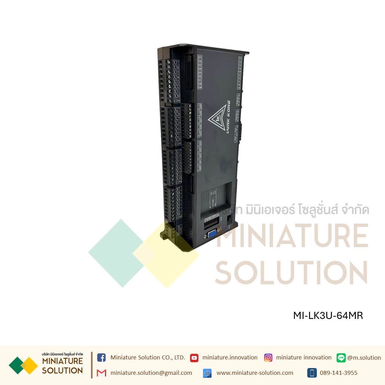 PLC LK3U-64MR-10AD-2DA Mitsu GXwork