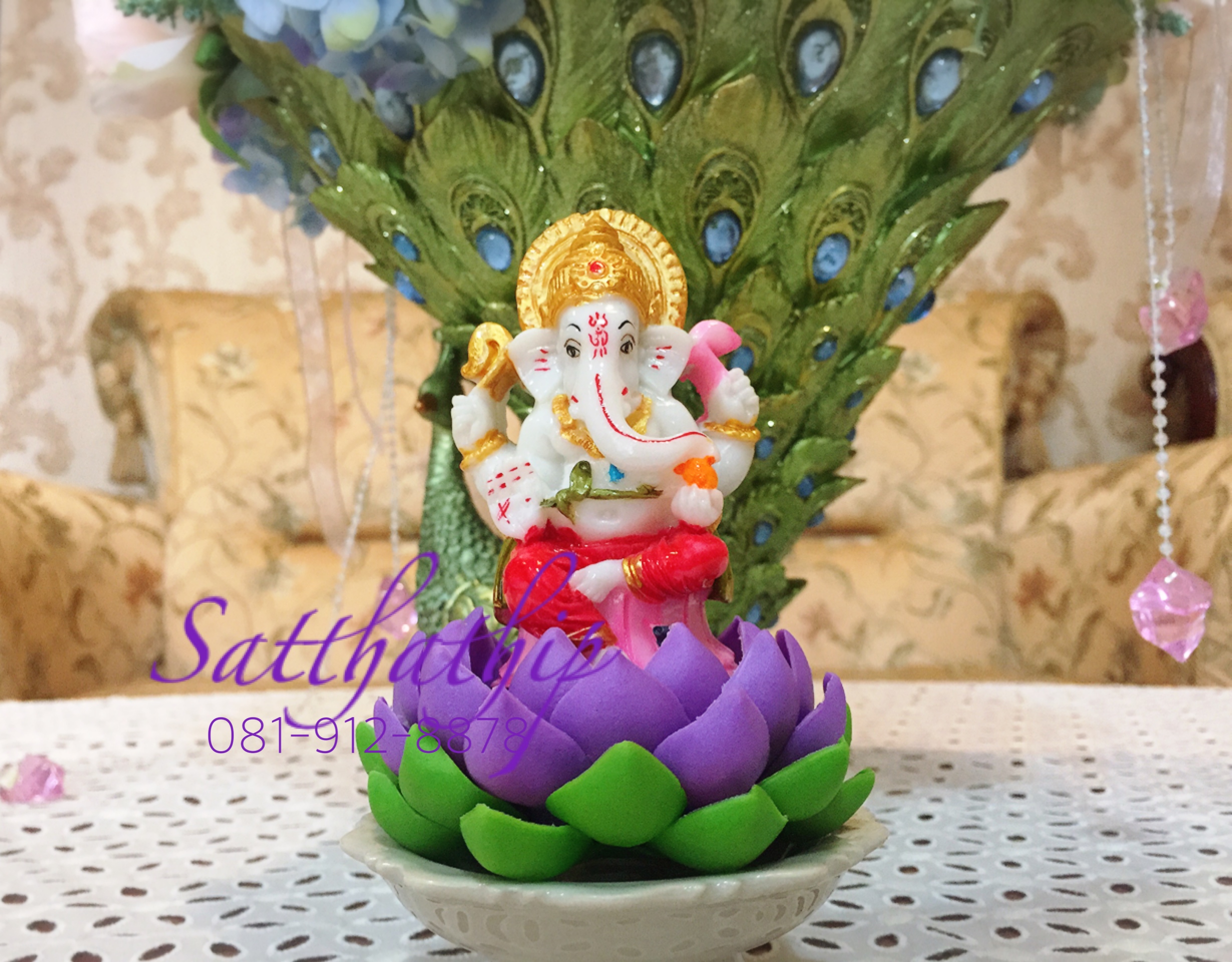 ถาดบัว ประดิษฐ์จากดิน - ฐานบัว ประดิษฐ์จากดิน - พานบัว ประดิษฐ์จากดิน - ถาดบัวดินปั้น - ฐานบัวดินปั้น - พานบัวดินปั้น -Tray