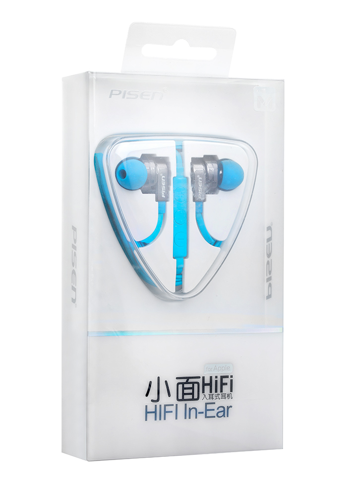 PISEN หูฟังไฮไฟ 2 in 1 ทั้งโทรศัพท์และฟังเพลง G105 ขนาด 3.5 มม. สายแบนนุ่มยาว 80 ซม. ไม่พันกัน ปุ่มปรับระดับเสียง ระบบ Dynamic drive เนื้อเสียงต้นฉบับที่สมดุล ออกแบบตามหลักสรีรศาสตร์สวมใส่แนบสนิทกับหูสวมใส่สบาย สำหรับ iPhone7 / 6 / 6s / 6 Plus / 5 / 5c /