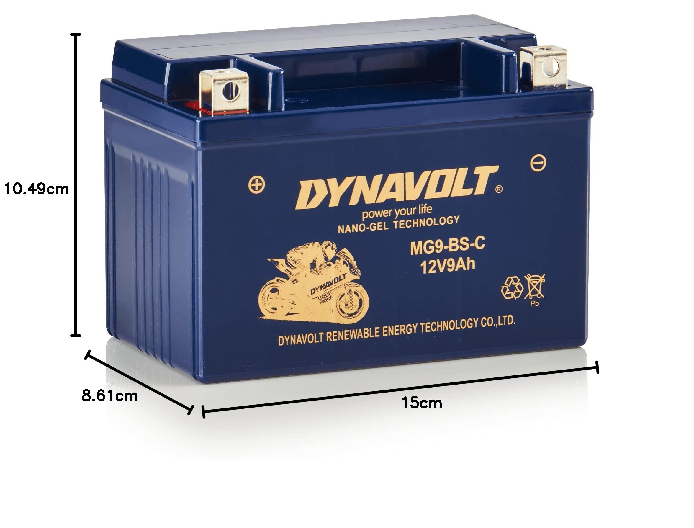 แบตเตอรี่ Dynavolt nano Gel สำหรับ panigale 959