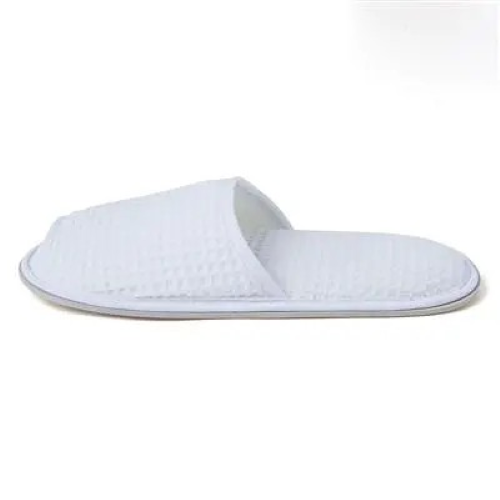 รองเท้าสลิปเปอร์ผ้ารังผึ้งเปิดหัวน้ำตาล/ขาว ที.พี.พี TPP021