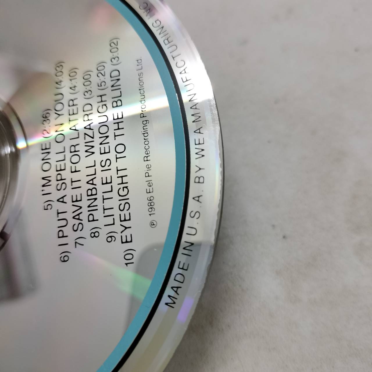 Pete Townshend's Deep End – Live! / USA / เจาะสันกล่อง / ปกในมีจุดเหลือง / ทะลุขอบ(ไม่โดนเนื้อแผ่น) / แผ่นดี