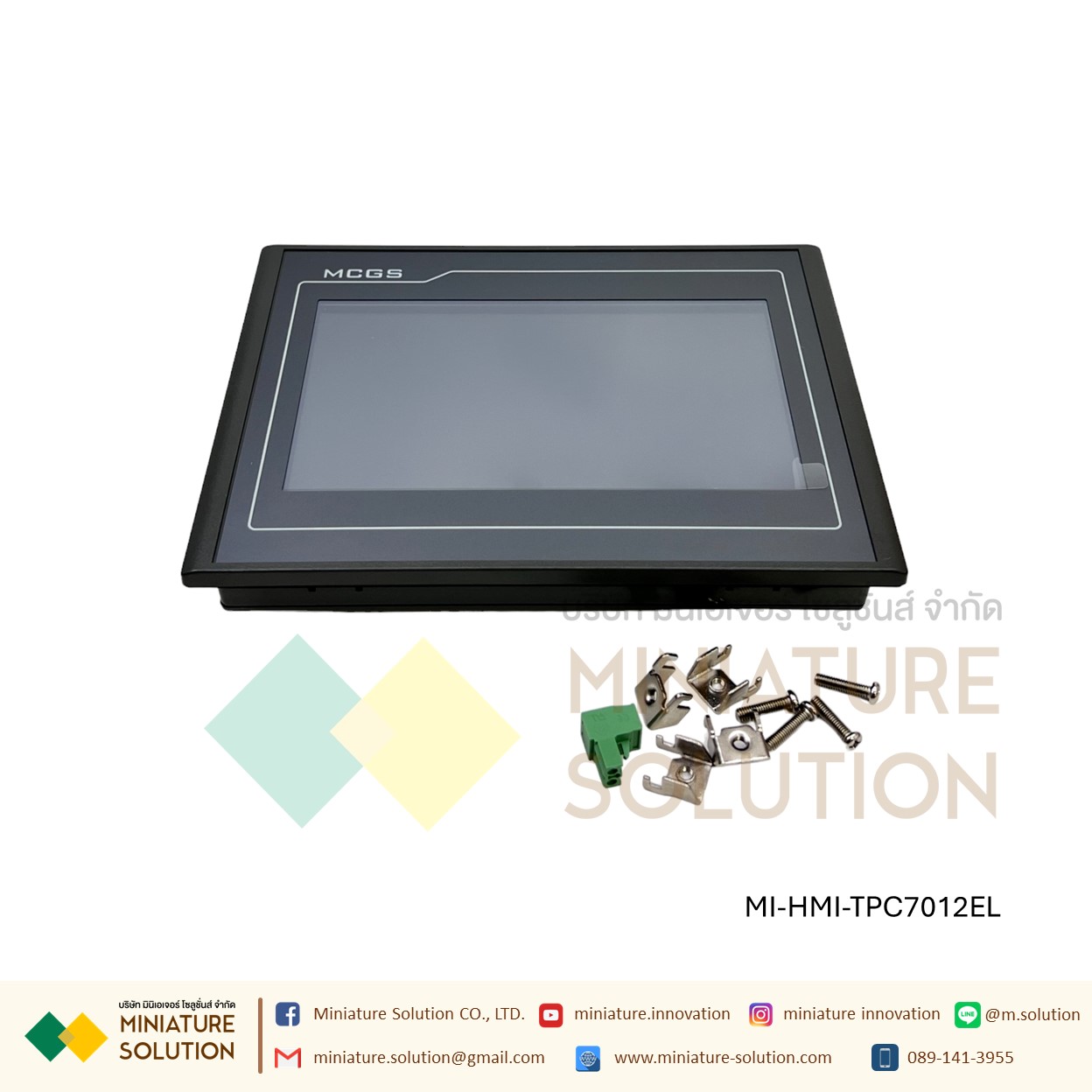 MCGS TPC7012EL 7 inches 24VDC 1COM PORT จอทัชกรีน 7 นิ้ว / TPC7022Ei Ethernet Port