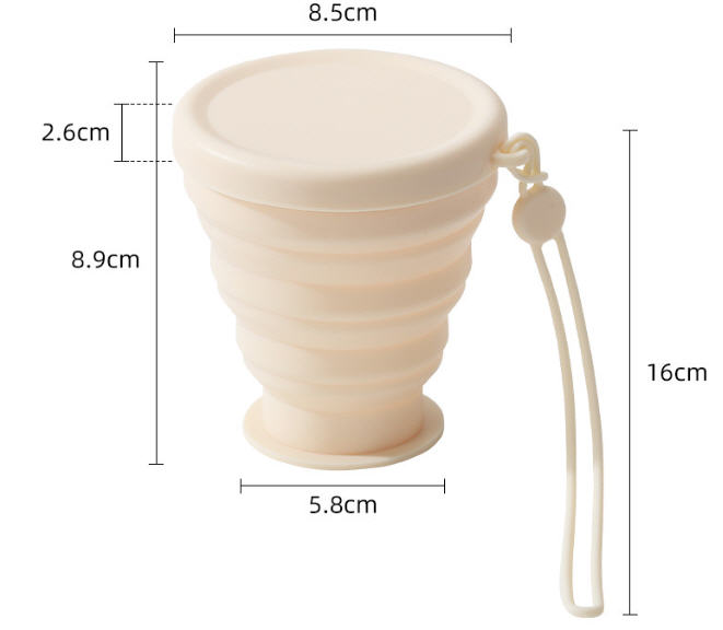 แก้วน้ำพับได้,แก้วน้ำซิลิโคนพับได้,สกรีนโลโก้,200ml