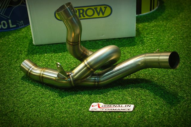 คอท่อ Arrow สำหรับ Multistrada 1200 2016+ euduro ใช้ได้กับปลายทุกยี่ห้อ (For Exhibition only)