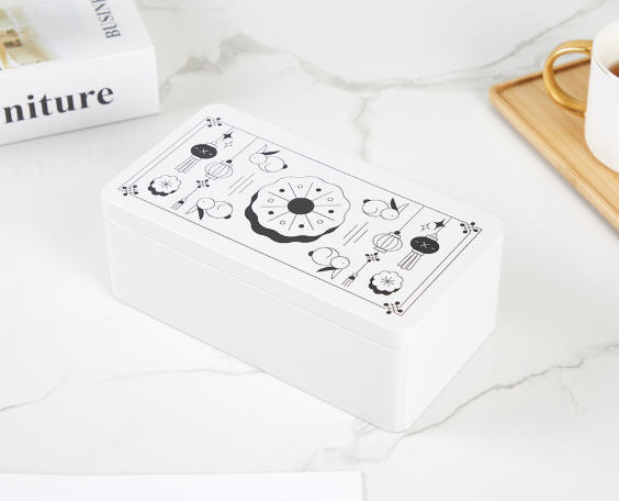 กล่องเหล็ก,กล่องใส่ขนม,กล่องใส่ของสกรีนโลโก้,ขนาด180*98*65mm