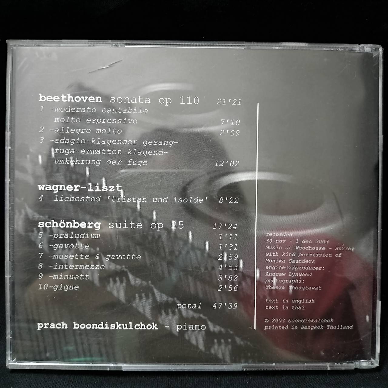 Prach Boondiskulchok – Beethoven Wagner Schonberg / แผ่นดี