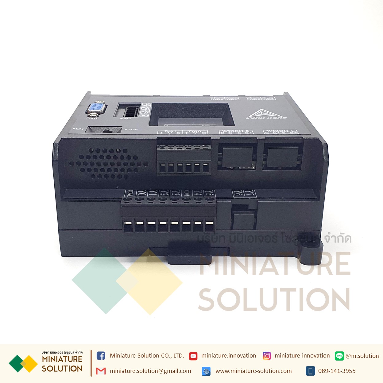 PLC LK3U-14MR-4AD-2DA MITSU GXWork + PT100 4CH