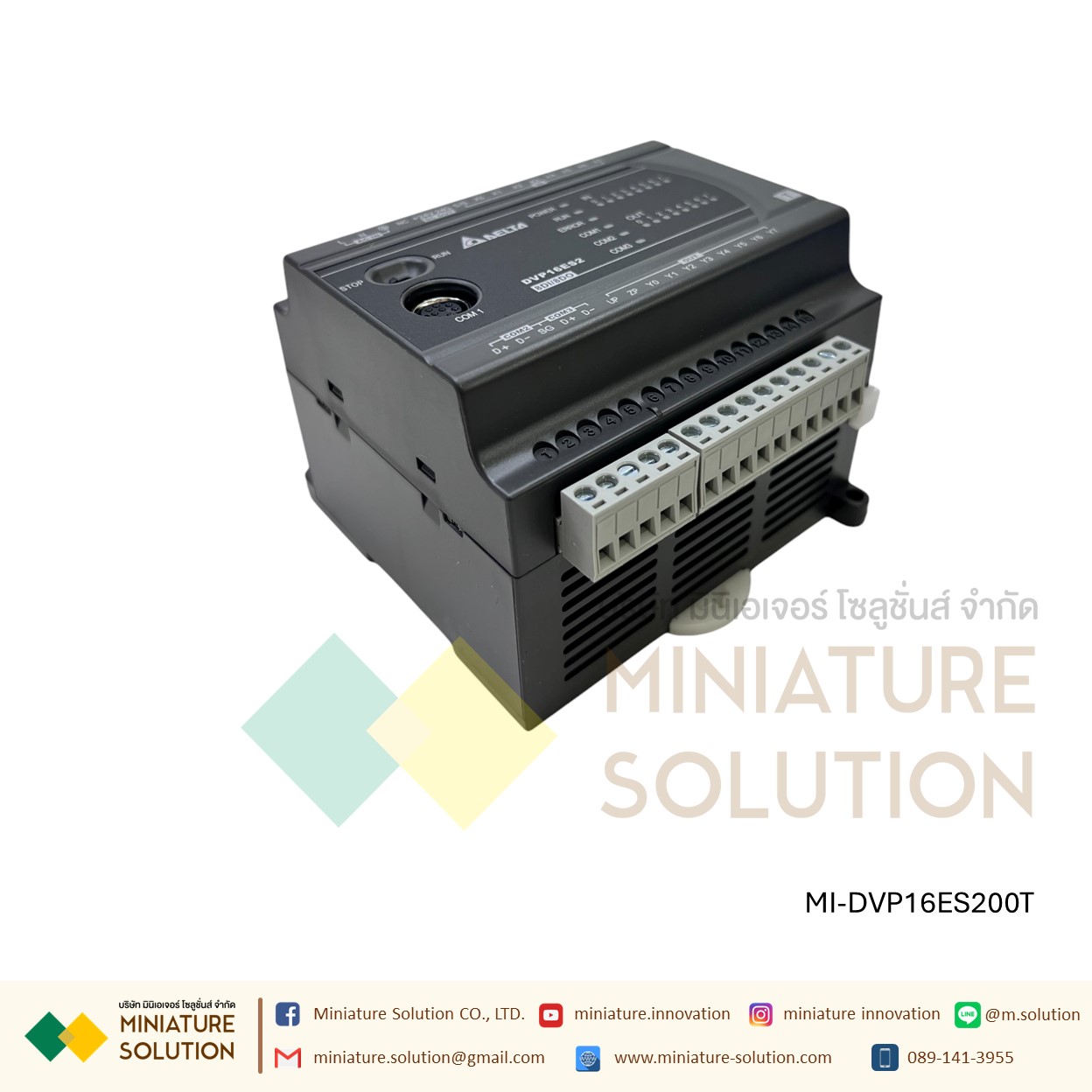 DVP-ES2 Series PLC Delta PLC 8DI/8DO 16DI/8DO 16DI/16DO 220V (Transistor) Built-in RS-232 and RS-485 Ports