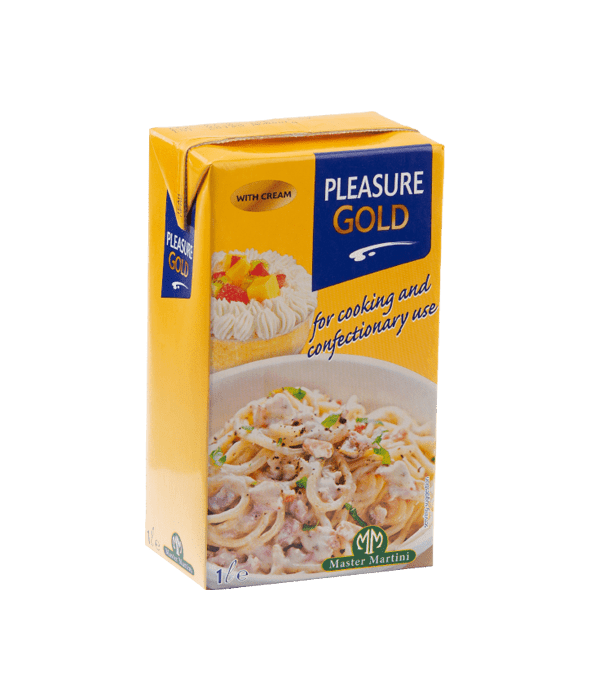 Master Martini Pleasure Gold UHT Non-Dairy Whipping Cream 1 L. (unsweetened) (02-8749)
