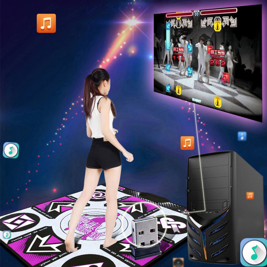 แผ่นเกมส์เต้นสำหรับต่อคอมพิวเตอร์ (PC) สำหรับเกมเต้น Step Mania และ Pump it Up (ตู้เกมเต้นในห้าง)