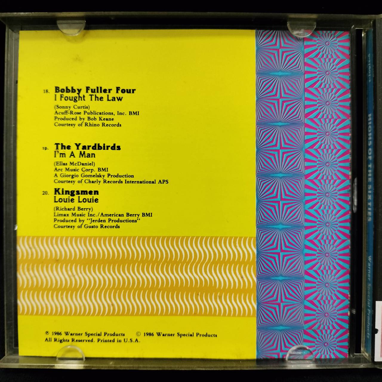 Various – Highs Of The Sixties / JAPAN / ปกในมีจุดเหลือง / แผ่นสวย