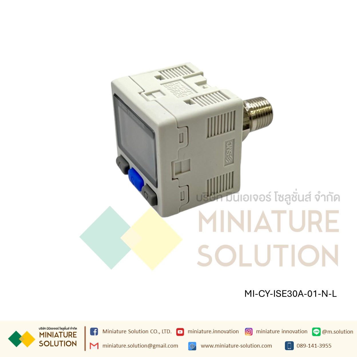 เครื่องวัดความดันดิจิทัล Pressure Switch Original genuine ISE30A-01-N-L positive pressure ZSE30AF-01-N-L mixing pressure