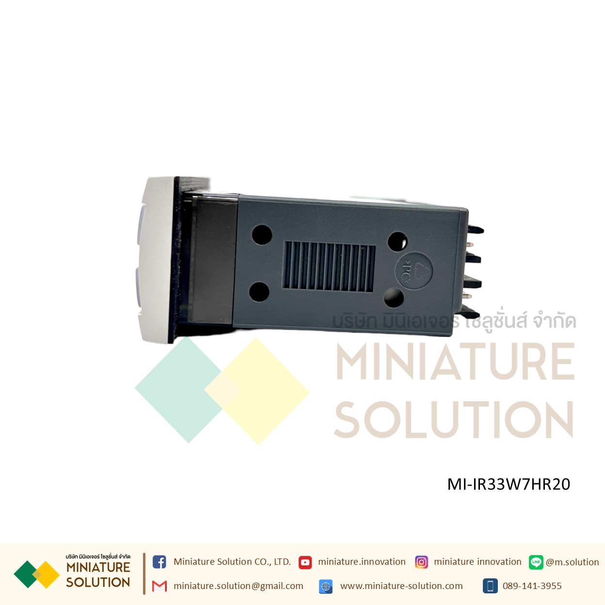 Carel IR33W7HR20 Panel Mount PID Temperature Controller, 76.2 X 34.2mm, 2 Output Relay (คาเรล) เครื่องควบคุมอุณหภูมิ เทอ