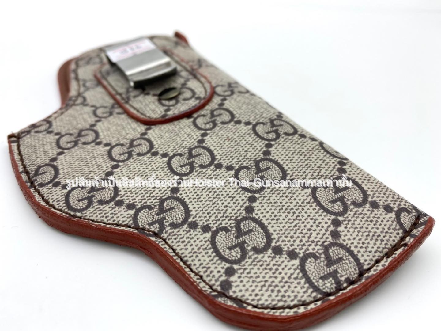 ซองพกในหนังลายGG ออโต้-ลูกโม่ มีครบทุกรุ่น (ถนัดขวา)