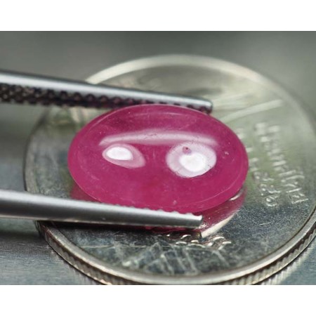พลอยทับทิม (Ruby) 3.70 กะรัตสีชมพู