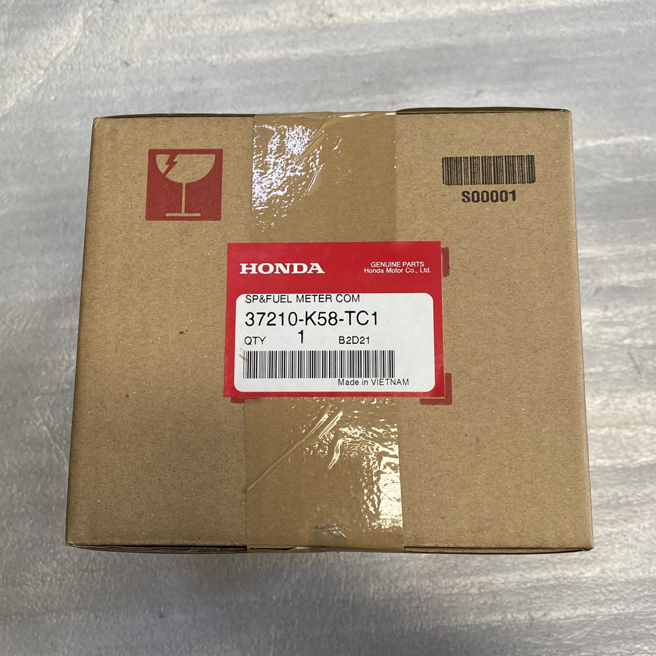37210-K58-TC1 มาตรวัดความเร็วและมาตรวัดระดับน้ำมันเชื้อเพลิง WAVE110i 2019-2020 เวฟ110ไอ อะไหล่แท้ HONDA