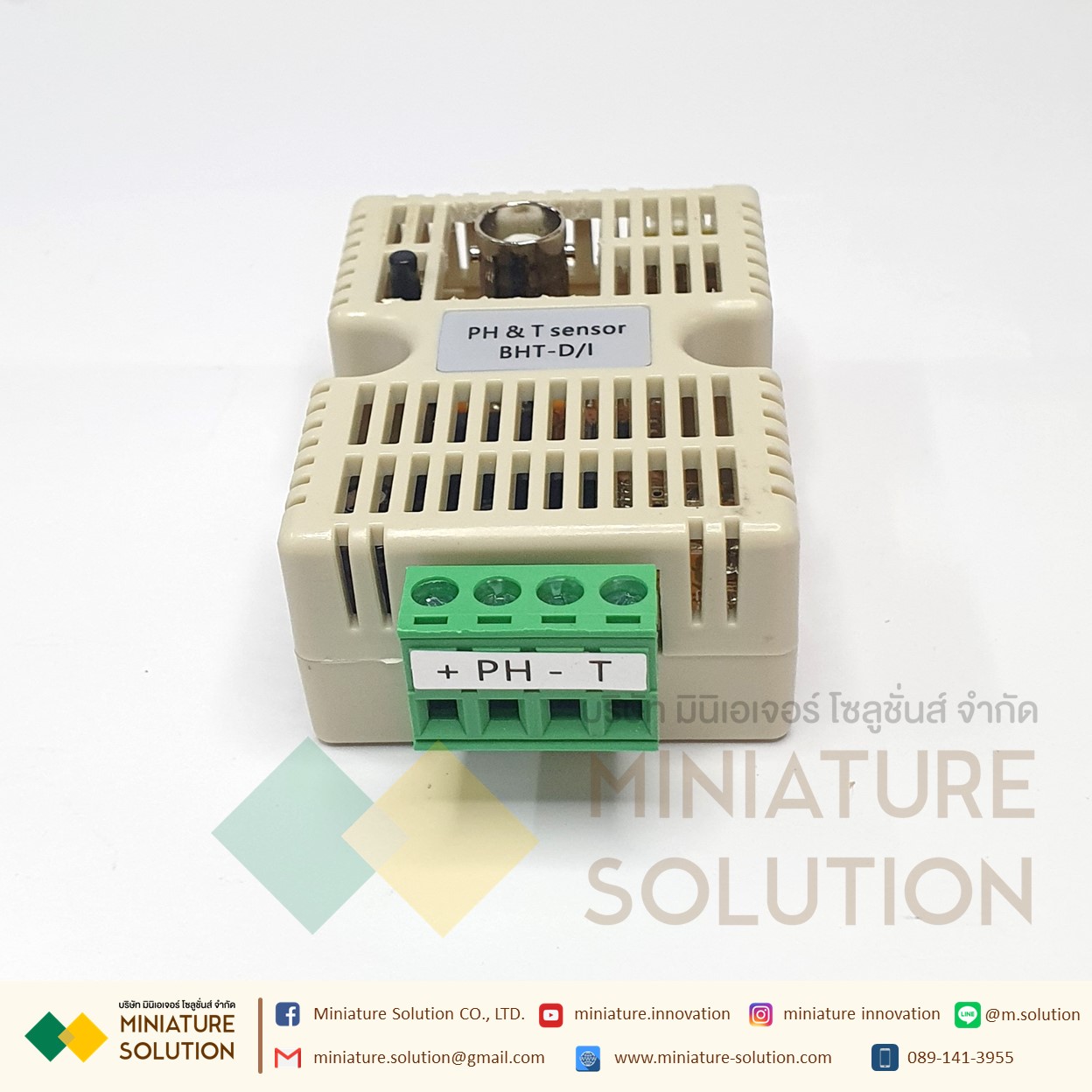 PH and Temperature Transmitter Analog Signal 4-20mA เซนเซอร์วัดค่าความเป็นกรด-ด่างของสารละลาย มี Output Analog 4-20mA