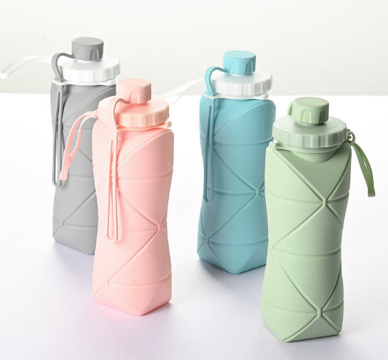 ที่ใส่น้ำซิลิโคน,กระบอกน้ำซิลิโคนพับได้,600ml