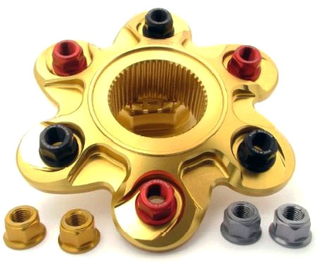CNC RACING Sprocket Flange Nut น๊อตฮับ 6 ตัว สำหรับ Ducati (รหัสสินค้า DA384)