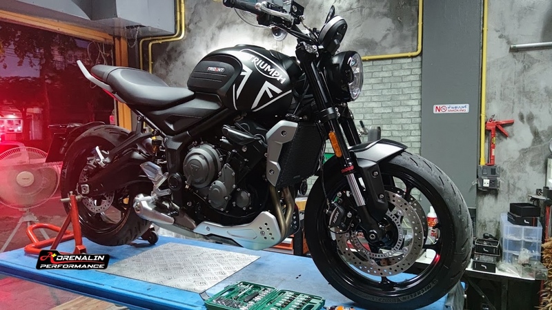 Evotech - การ์ดหม้อน้ำ สำหรับ Triumph Trident 2021+