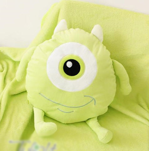 หมอนผ้าห่ม Monster Inc,ตุ๊กตาหมอนผ้าห่ม,หมอนตุ๊กตา,หมอนตุ๊กตา,หมอนพรีเมี่ยม