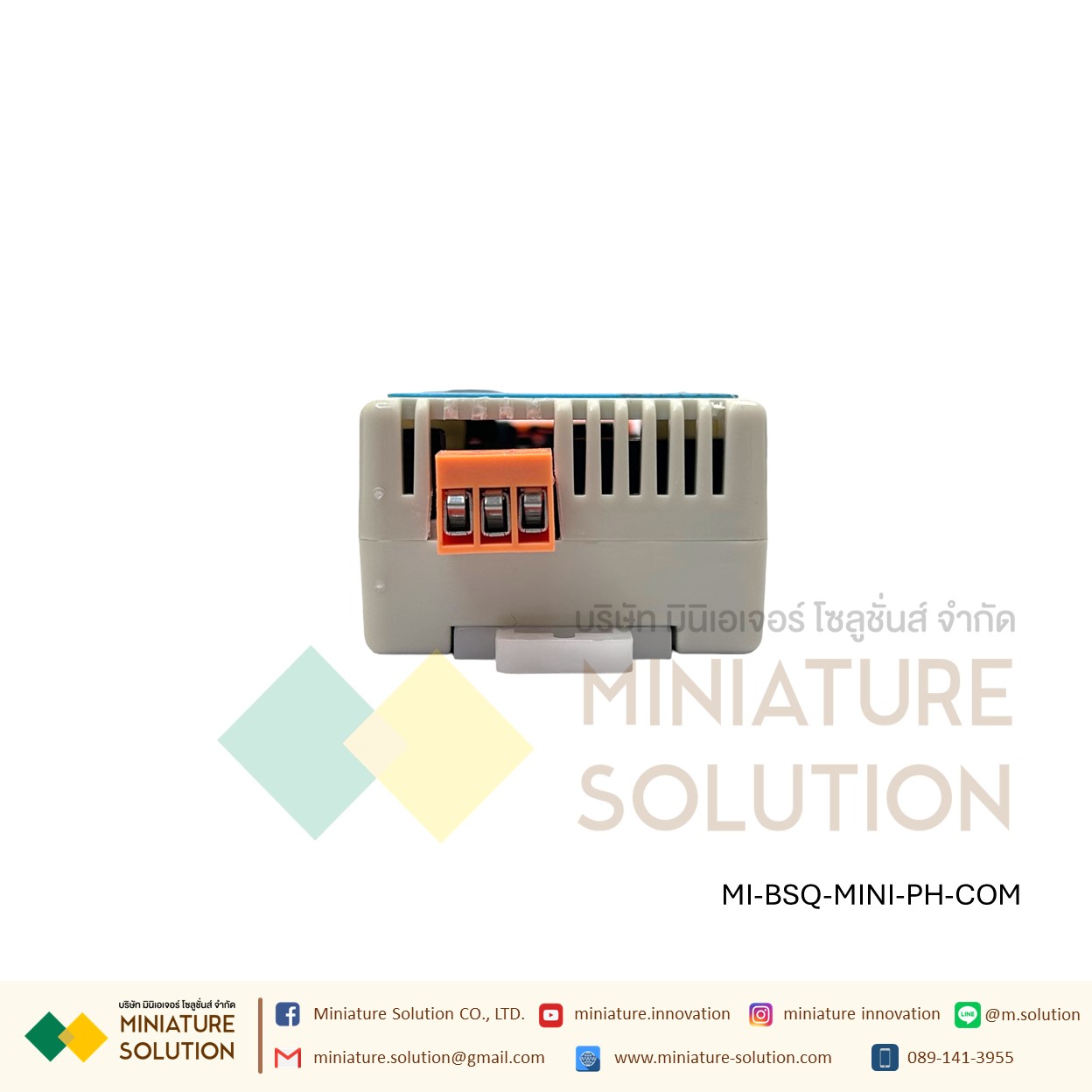 BSQ-mini Jishen BSQ-MINI-EC with 1.0 plastic electrode +4000us วัดค่า Conductivity transmitter EC ในสารละลาย ยี่ห้อ JISHEN รองรับ RS485 Modbus RTU