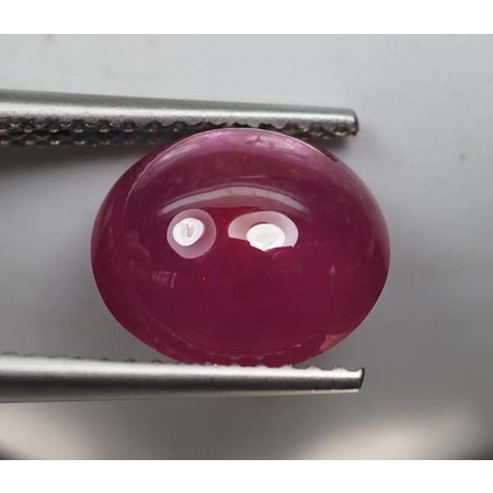 พลอยทับทิม (Ruby) 4.50 กะรัตสีแดงม่วง