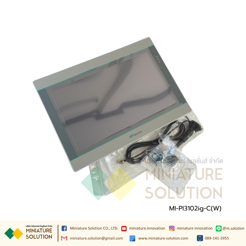 Wecon PI3102ig-C(W) HMI จอ HMI IOT หน้าจอแสดงผล ขนาด 10.2 นิ้ว DC 24V
