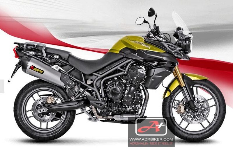 ท่อ Akrapovic Titanium Slip-on สำหรับ Triumph Tiger800/800XC (For Exhibition only)