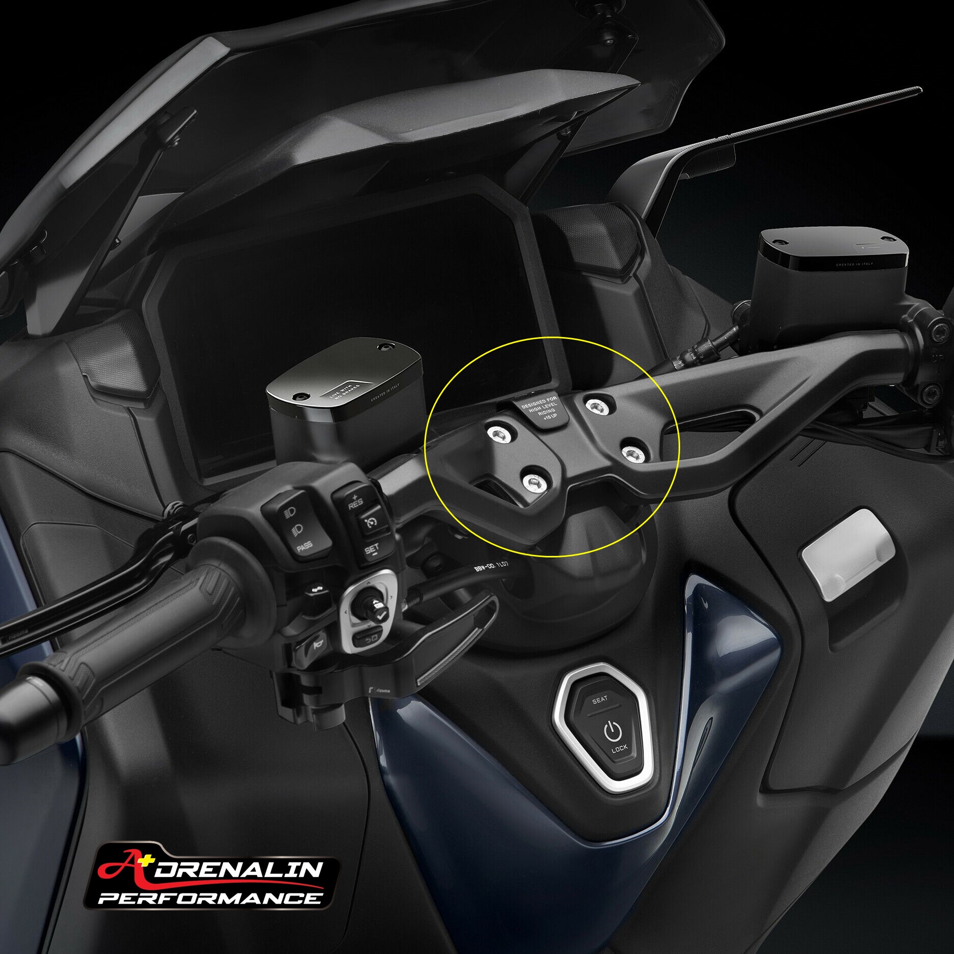 rizoma ตัวยกแฮนด์ สำหรับ Tmax 560 2022+ สูงขึ้น 15mm