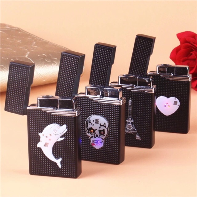 ไฟฟู่มีแสง ไฟแช็ค (ไฟฟู่กันลม)เติมแก๊สได้