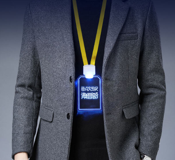 ป้ายคล้องคอ,ป้ายไฟคล้องคอ,ป้ายไฟคล้องคอออกแบบข้อความได้