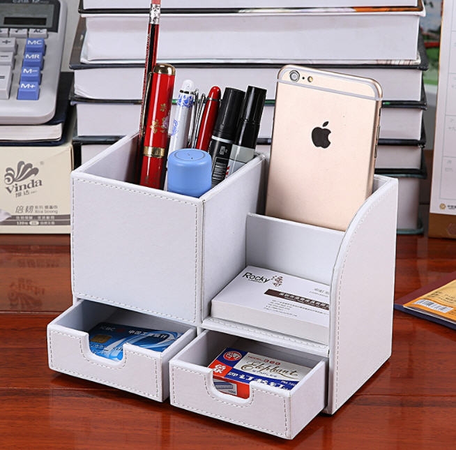 กล่องอเนกประสงค์,กล่องใส่นามบัตร,กล่องหนังใส่เครื่องเขียน,กล่องหนัง PU