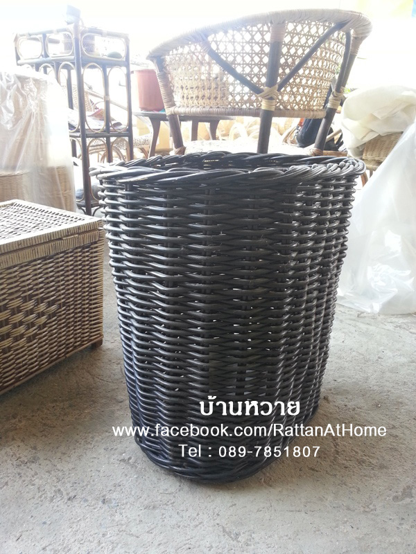 ตะกร้าใส่ร่ม ตะกร้าหวายใส่ร่ม ทรงแปดเหลี่ยม