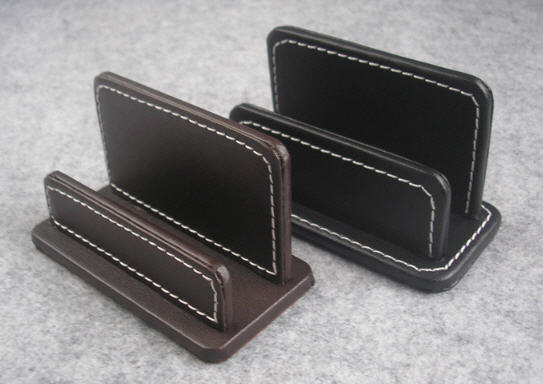 ที่ใส่นามบัตรหนัง,แท่นวางนามบัตร,แท่นวางกระดาษโน๊ต,รับผลิต100ชิ้นขึ้นไป,ราคาถูก