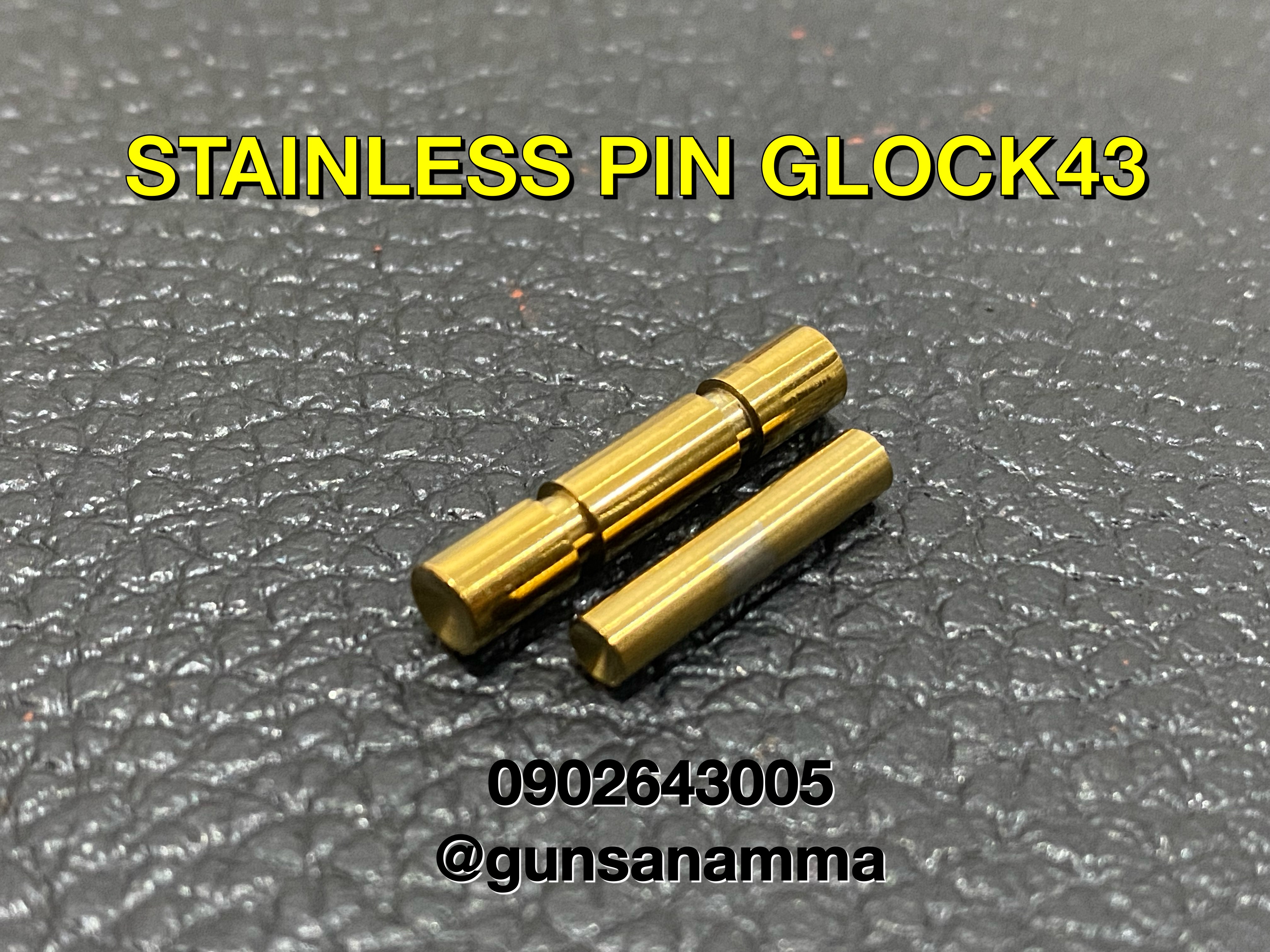 STAINLESS PIN GLOCK43 รุ่นหัว Dimpled