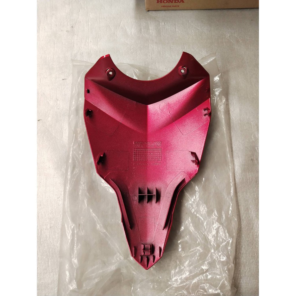 64302-KZR-700ZA ฝาครอบหน้า CLICK125I 2012 สีแดงบรอนซ์ R326 แดงเข้ม อะไหล่แท้ HONDA