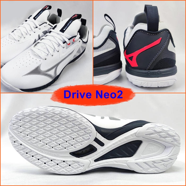 Mizuno Wave Drive Neo 2 ยอดรองเท้าปิงปอง สวย คลาสสิค สีสวย โดดเด่น หนานุ่ม ใส่สบายเท้า 81GA200010