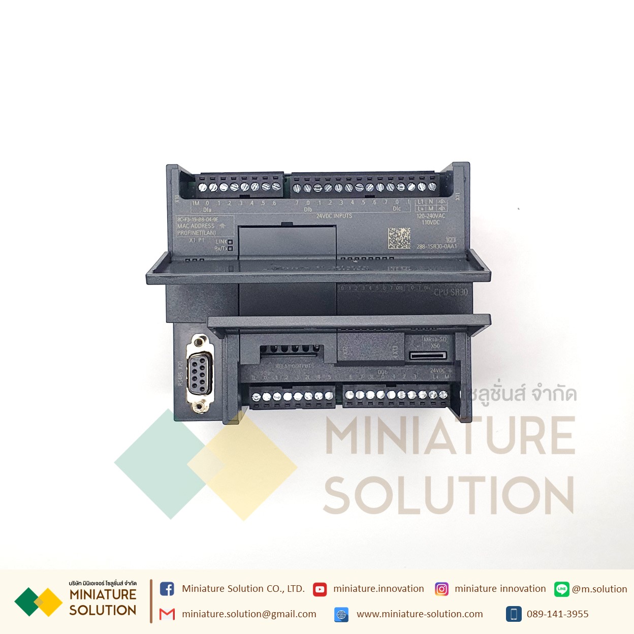ซีเมนต์ SIMATIC S7-200 SMART PLC CPU SR20 SR30 SR40 ST20 ST30 CR20 SIEMENS analog module AE04 AE08 AM03 AM06 SB CM01 AQ01 AE01 (SR30)