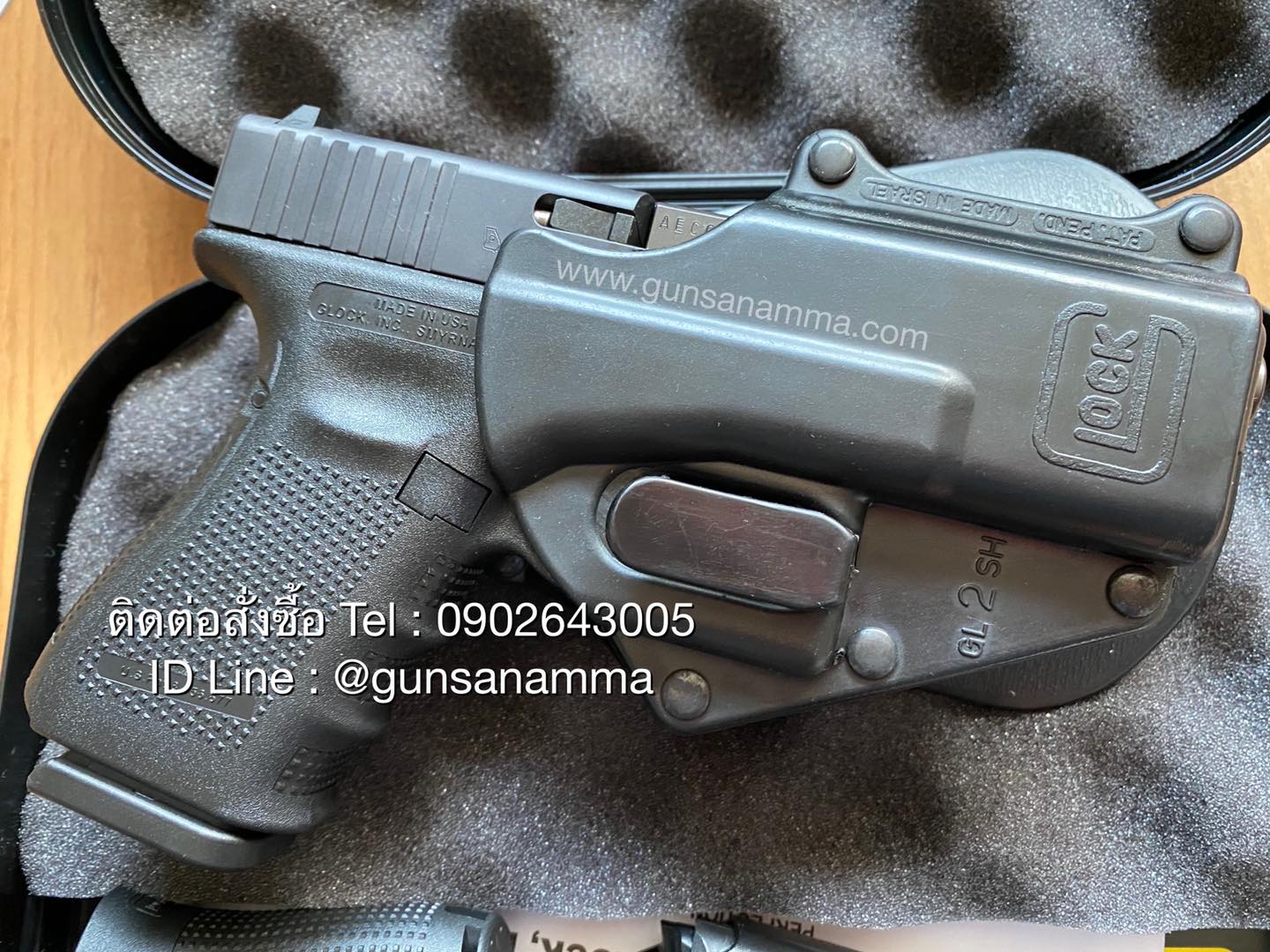 ซองพกนอกโพลิเมอร์ Glock19 งานแท้