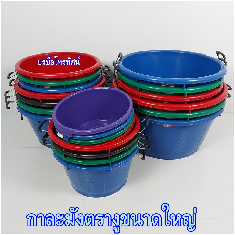 กะละมังพลาสติกมีหูจับตรางู กาละมังซักผ้า
