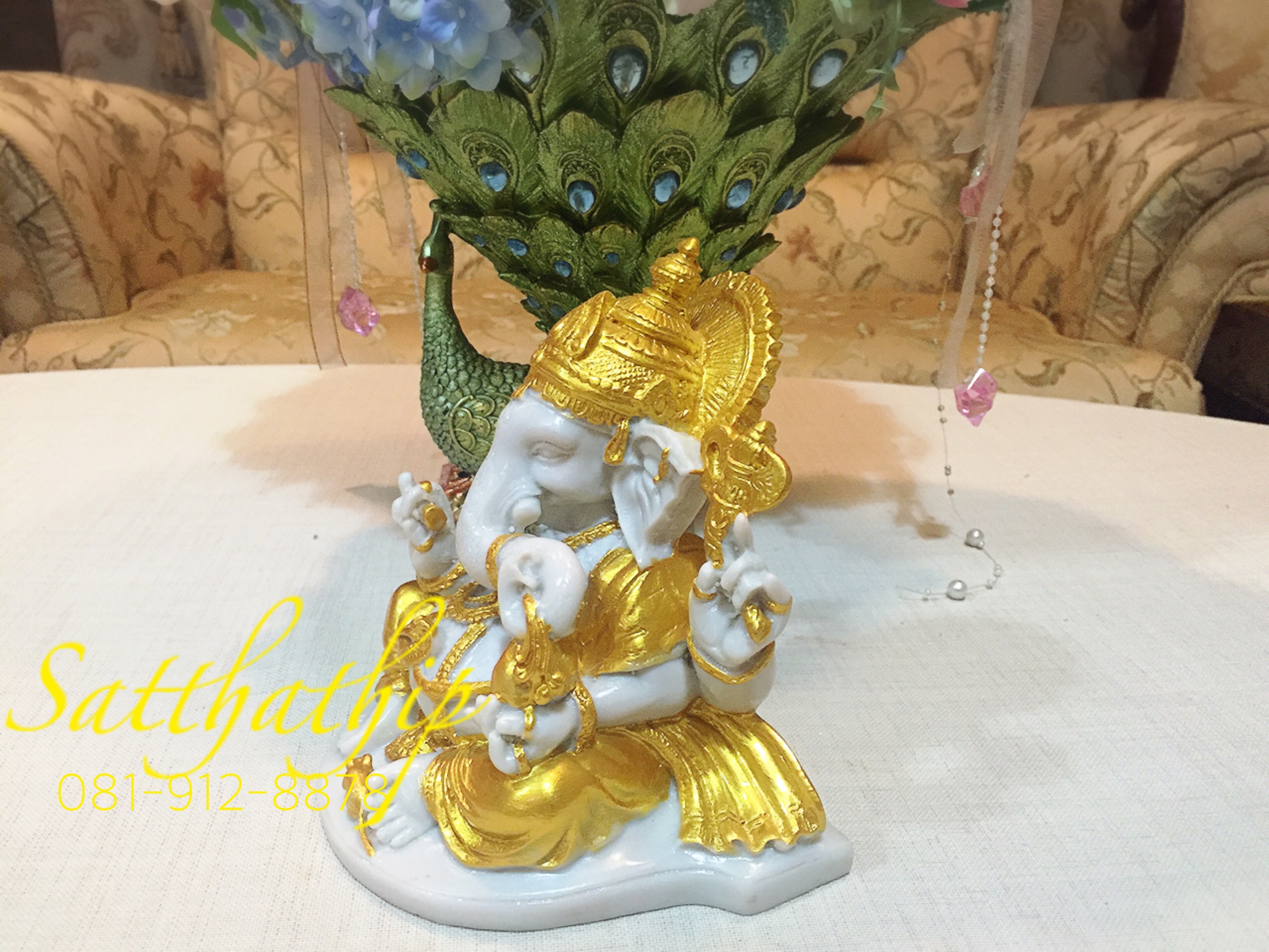 [สินค้าหมด - sold out***] พระพิฆเนศ ปางเศรษฐี (เซรามิก) - Ganesha: Lord of Success