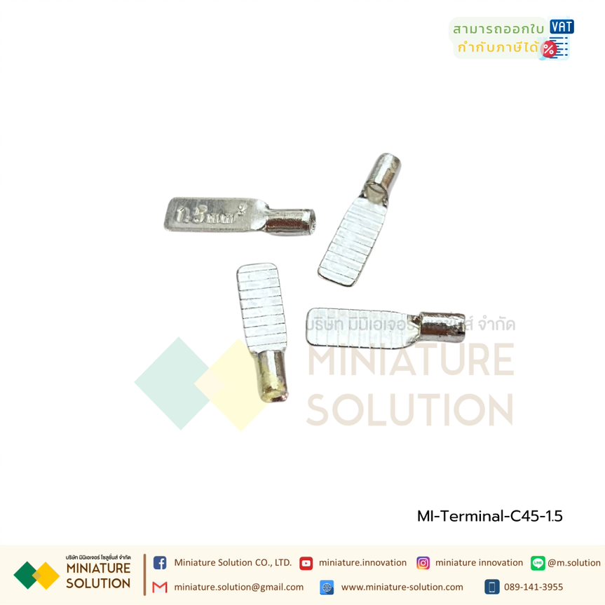 (10 ชิ้น/1 ชุด) หางปลาตรง แบบเปลือย หางปลาต่อเบรกเกอร์ C45-6/10/16/25/35/50/70 (C45-1.5)