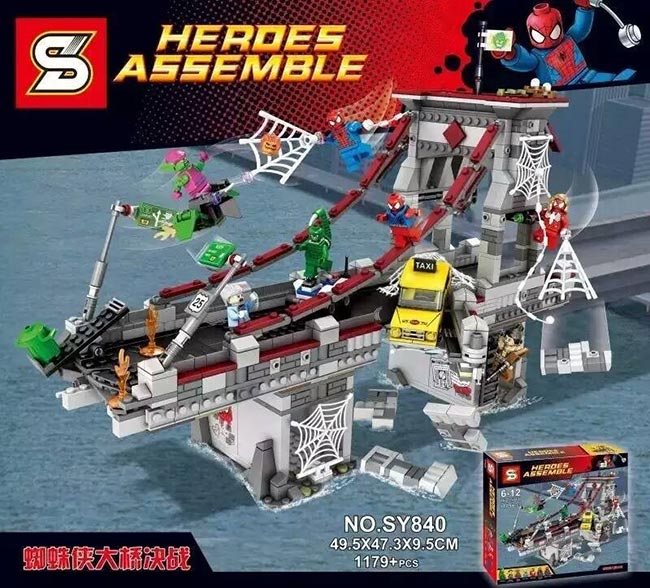 เลโก้จีน SY840 ชุด Spiderman Web Worriors