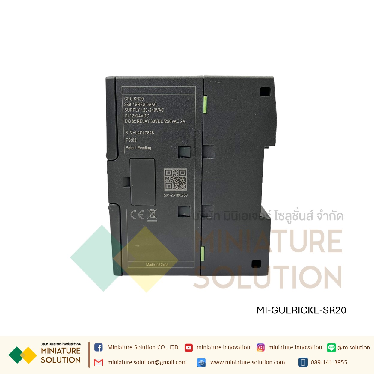 GUERICKE SEMEN K7-200 SMART CPU SR30PLUS S7-200 SMART Support STEP 7 MICRO/WIN SMART (SR20)