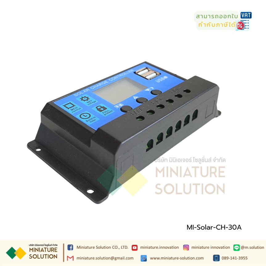 Solar charger (โซล่า ชาร์จเจอร์) PWM (30A 12V/24V 30A 12V/24V)(40A 12V/24V 40A 12V/24V) [with current] suitable for lead-acid batteries