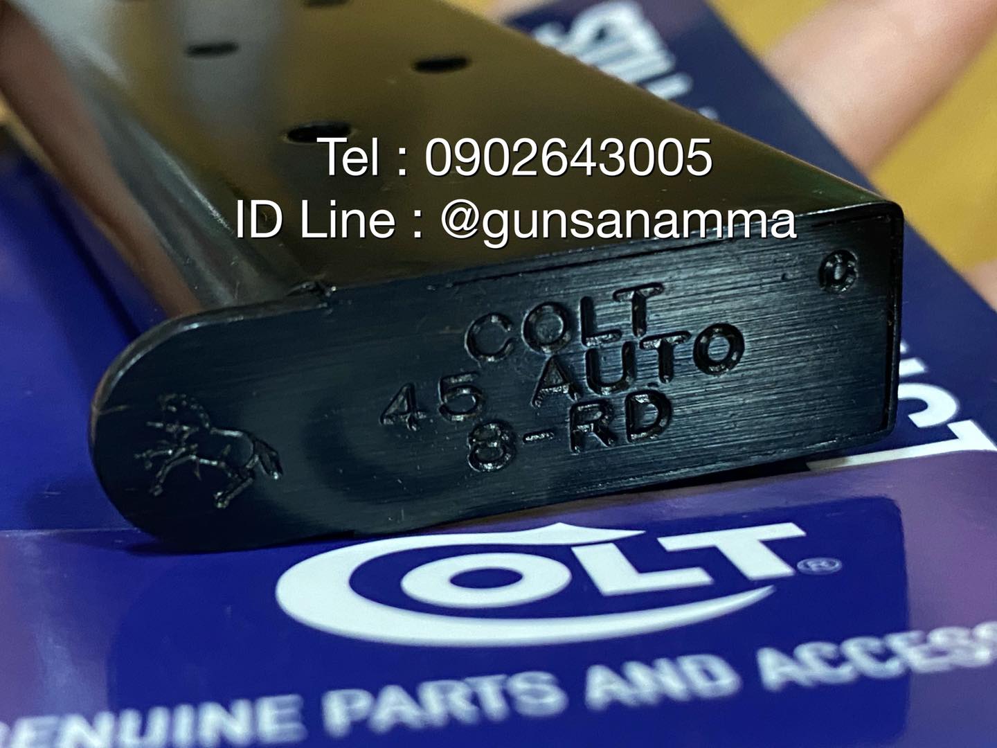 แม็กกาซีน(Magazine)COLT1911-.45 เหล็กดำ 8นัด