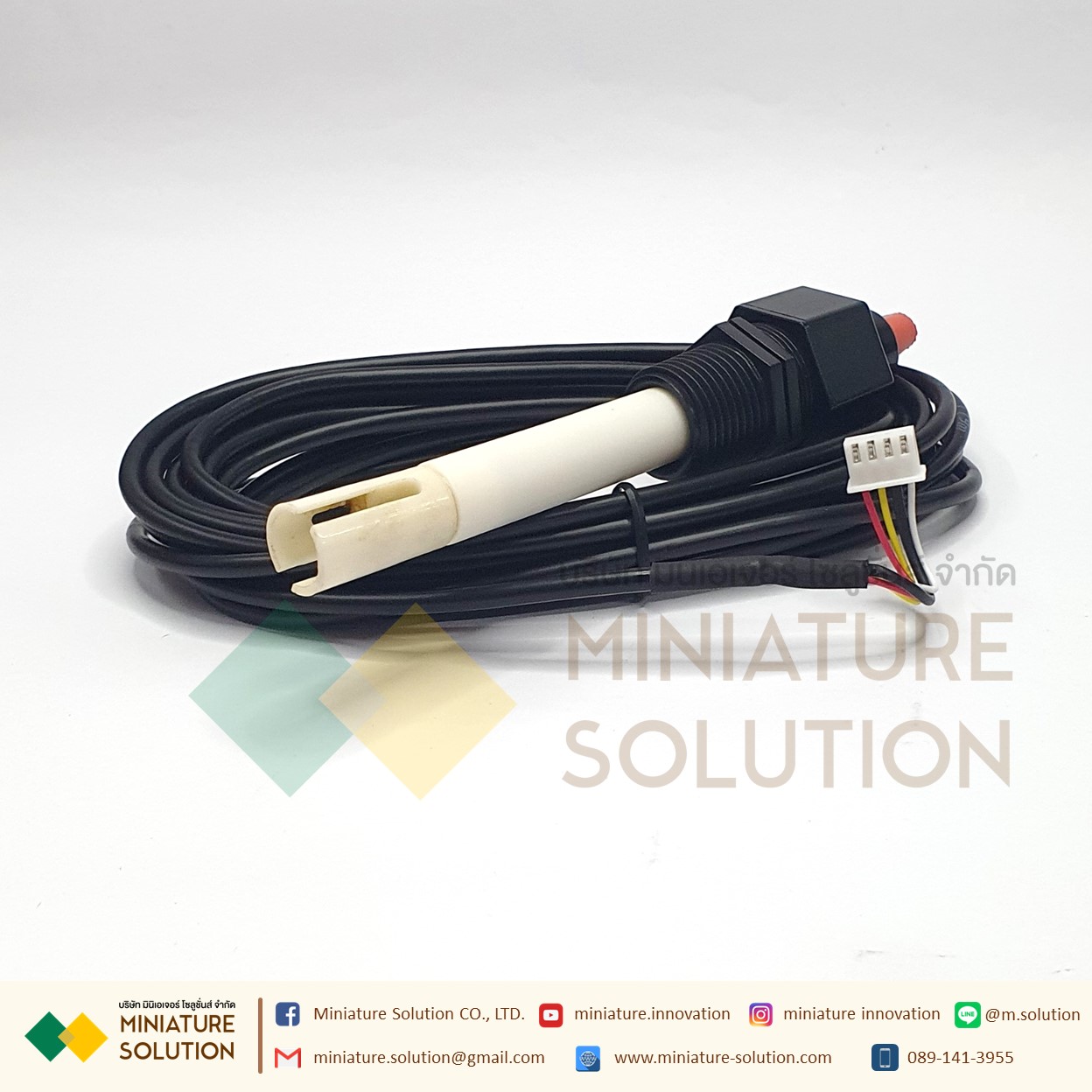 EC transmitter Analog 4-20MA output with Module Modbus Analog 4-20MA เซ็นเซอร์วัดค่า EC (0-4,400/0-44,000us/cm)